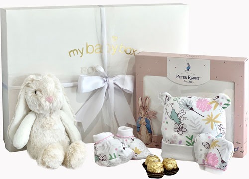 Special Bunny First Wardrobe Layette Set Girl Gift Hamper