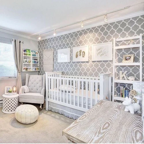 Modern baby nursery